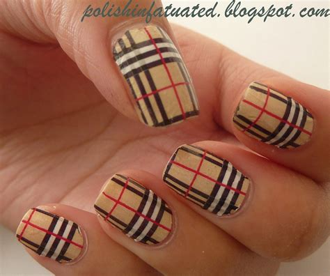 plaid nail burberry stickers for sale|Burberry Nail Sticker .